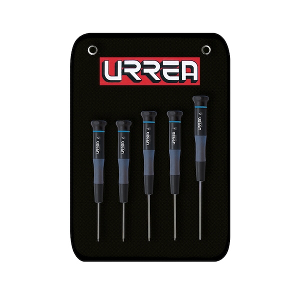 ESD Bimaterial Precision Screwdrivers set of 5 pieces (Torx type).